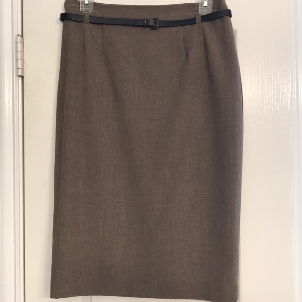 Belted Pencil Skirt